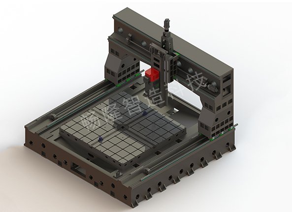 2米重型动龙门法兰钻铣床设计